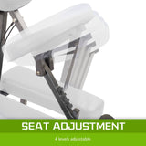 darrahopens Health & Beauty > Massage Forever Beauty White Portable Beauty Massage Foldable Chair Table Therapy Waxing Aluminium