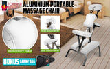 darrahopens Health & Beauty > Massage Forever Beauty White Portable Beauty Massage Foldable Chair Table Therapy Waxing Aluminium
