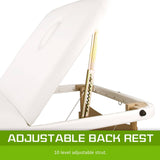 darrahopens Health & Beauty > Massage Forever Beauty White Portable Beauty Massage Table Bed 3 Fold 70cm Wooden