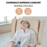 Darrahopens Health & Beauty > Massage FORTIA Electric Recliner Lift Heat Chair for Elderly, Massage, Heat Therapy, Aged Care, Beige