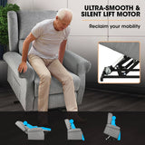 Darrahopens Health & Beauty > Massage FORTIA Electric Recliner Lift Heat Chair for Elderly, Massage, Heat Therapy, Aged Care, Grey