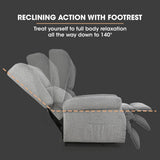 Darrahopens Health & Beauty > Massage FORTIA Electric Recliner Lift Heat Chair for Elderly, Massage, Heat Therapy, Aged Care, Grey