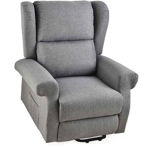 Darrahopens Health & Beauty > Massage FORTIA Electric Recliner Lift Heat Chair for Elderly, Massage, Heat Therapy, Aged Care, Grey