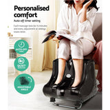 darrahopens Health & Beauty > Massage Livemor Foot Massager Ankle Calf Leg Massagers Shiatsu Kneading Rolling Black