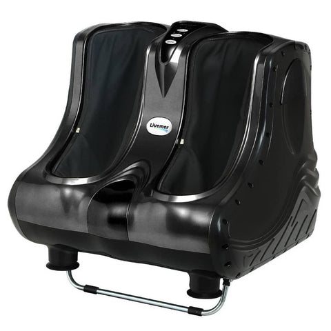 darrahopens Health & Beauty > Massage Livemor Foot Massager Ankle Calf Leg Massagers Shiatsu Kneading Rolling Black