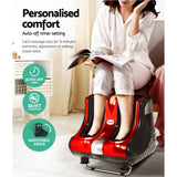 darrahopens Health & Beauty > Massage Livemor Foot Massager Shiatsu Ankle Calf Leg Massagers Circulation Enhancer Red