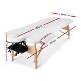 darrahopens Health & Beauty > Massage Zenses 3 Fold Portable Wood Massage Table - Black