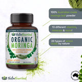 Darrahopens Health & Beauty > Nutrition & Supplements Organic Pure Moringa Leaf Capsules , 60 Vegan Capsules