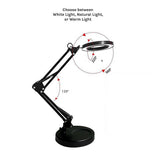 Darrahopens Health & Beauty > Personal Care 10X Magnifying Glass Desk Light Magnifier LED Lamp Reading Lamp With Base