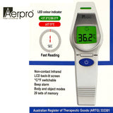 darrahopens Health & Beauty > Personal Care Aerpro Non Contact Infra Red Forehead & Body Thermometer Australian ARTG Registered