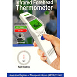 darrahopens Health & Beauty > Personal Care Aerpro Non Contact Infra Red Forehead & Body Thermometer Australian ARTG Registered