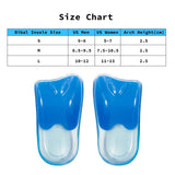 Darrahopens Health & Beauty > Personal Care Bibal Insole S Size Gel Half Insoles Shoe Inserts Arch Support Foot Pads