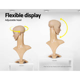 Darrahopens Health & Beauty > Personal Care Embellir Female Mannequin Head Dummy Model Display Shop Stand Professional Use