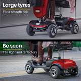 darrahopens Health & Beauty > Personal Care EQUIPMED Mobility Scooter For Elderly Motorized Electric Older Adults 4 Riding
