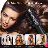 darrahopens Health & Beauty > Personal Care Hot Air One-Step Hair Dryer Negative Ion Anti-Frizz Blowout for Drying,Straightening, Curling and Volumizer (AU Plug)