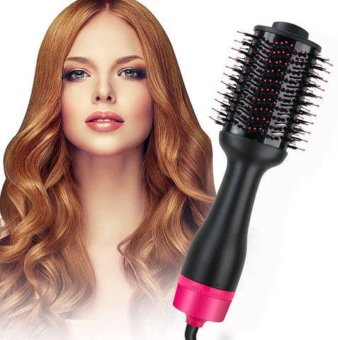 darrahopens Health & Beauty > Personal Care Hot Air One-Step Hair Dryer Negative Ion Anti-Frizz Blowout for Drying,Straightening, Curling and Volumizer (AU Plug)