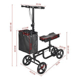 darrahopens Health & Beauty > Personal Care Knee Walker Scooter Mobility Alternative Crutches Wheelchair Portable