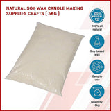 darrahopens Health & Beauty > Personal Care Natural Soy Wax Candle Making Supplies Crafts [ 5kg ]