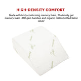 darrahopens Health & Beauty > Personal Care Wedge Elevation Pillow Cool Gel Memory Foam Leg Raiser Support Cushion
