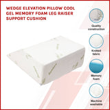 darrahopens Health & Beauty > Personal Care Wedge Elevation Pillow Cool Gel Memory Foam Leg Raiser Support Cushion