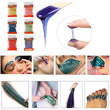 darrahopens Health & Beauty > Shaving & Hair Removal 6x100g Hard Wax Beans Remover With 20 Wooden Sticks