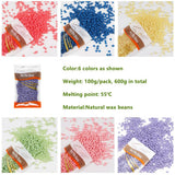 darrahopens Health & Beauty > Shaving & Hair Removal 6x100g Hard Wax Beans Remover With 20 Wooden Sticks