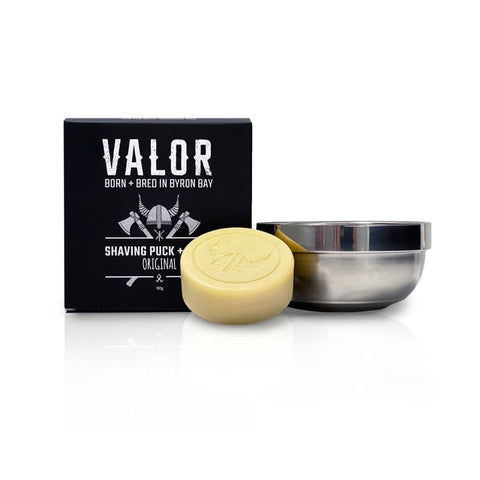 Darrahopens Health & Beauty > Shaving & Hair Removal Shaving Soap Puck + Steel Bowl (Original) Valor Scent)