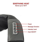 darrahopens Health & Beauty > Shaving & Hair Removal Shiatsu Neck & Back Massager with Heat Deep Kneading Massage Pillow for Shoulder