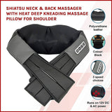 darrahopens Health & Beauty > Shaving & Hair Removal Shiatsu Neck & Back Massager with Heat Deep Kneading Massage Pillow for Shoulder
