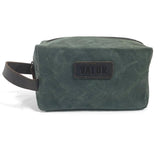 Darrahopens Health & Beauty > Shaving & Hair Removal Waxed Canvas Toiletry Bag - Green