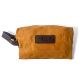 Darrahopens Health & Beauty > Shaving & Hair Removal Waxed Canvas Toiletry Bag - Mustard