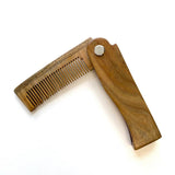 Darrahopens Health & Beauty > Shaving & Hair Removal Wooden Folding Beard Comb