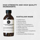 Darrahopens Health & Beauty > Skincare 250ml Hyaluronic Acid Serum - High Strength Bulk Cosmetic Face Skin Care