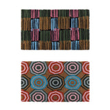 Darrahopens Home & Garden 2 x Outdoor Doormat for Front Door Entryway Cursive Natural Coconut Coir Floor mat 75 X 45 CM