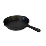 Darrahopens Home & Garden 25 cm Cast Iron Skillet Barbecue  Fry Pan Pre-Seasoned Oven Safe Grill Frypan
