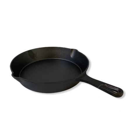 Darrahopens Home & Garden 25 cm Cast Iron Skillet Barbecue  Fry Pan Pre-Seasoned Oven Safe Grill Frypan