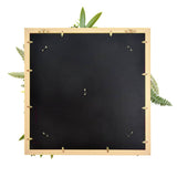 Darrahopens Home & Garden 3D Green Artificial Plants Wall Panel Flower Wall With Frame Vertical Garden UV Resistant 50X50CM
