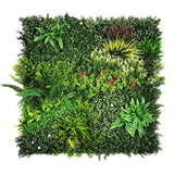 Darrahopens Home & Garden 5 SQM Artificial Plant Wall Décor Grass Panels Vertical Garden Tile Fence 1X1M Green