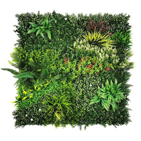 Darrahopens Home & Garden 5 SQM Artificial Plant Wall Décor Grass Panels Vertical Garden Tile Fence 1X1M Green