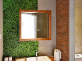 Darrahopens Home & Garden > Artificial Plants 4 x Artificial Plant Wall Grass Panels Vertical Garden Tile Fence 50X50CM Green