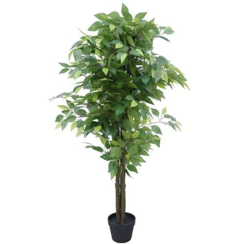 darrahopens Home & Garden > Artificial Plants Artificial Bushy Ficus Tree 145cm