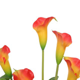 darrahopens Home & Garden > Artificial Plants Artificial Flowering White & Orange Peace Lily / Calla Lily Plant 50cm