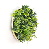 Darrahopens Home & Garden > Artificial Plants Artificial Green Wall Plant Garden Panel Daffodil Smile Disc Art 50cm Grassy  UV Resistant Frame