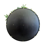 Darrahopens Home & Garden > Artificial Plants Artificial Green Wall Plant Panel Disc Garden Flower Art 100cm Grassy UV Resistant-Fireworks Black Frame