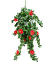 darrahopens Home & Garden > Artificial Plants Hanging Red Rose Stem UV 85cm
