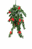 darrahopens Home & Garden > Artificial Plants Hanging Red Rose Stem UV 85cm