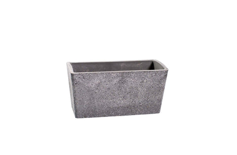 darrahopens Home & Garden > Artificial Plants Imitation Stone Grey Rectangle Planter 27cm