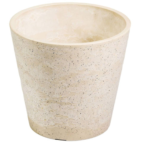 darrahopens Home & Garden > Artificial Plants Imitation Stone (White / Cream) Pot 20cm