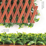 darrahopens Home & Garden > Artificial Plants Jasmine Artificial Hedge Extendable Trellis / Screen 2 Meter By 1 Meter UV Resistant (PVC)