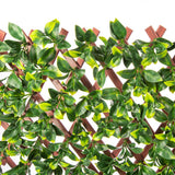 darrahopens Home & Garden > Artificial Plants Jasmine Artificial Hedge Extendable Trellis / Screen 2 Meter By 1 Meter UV Resistant (PVC)